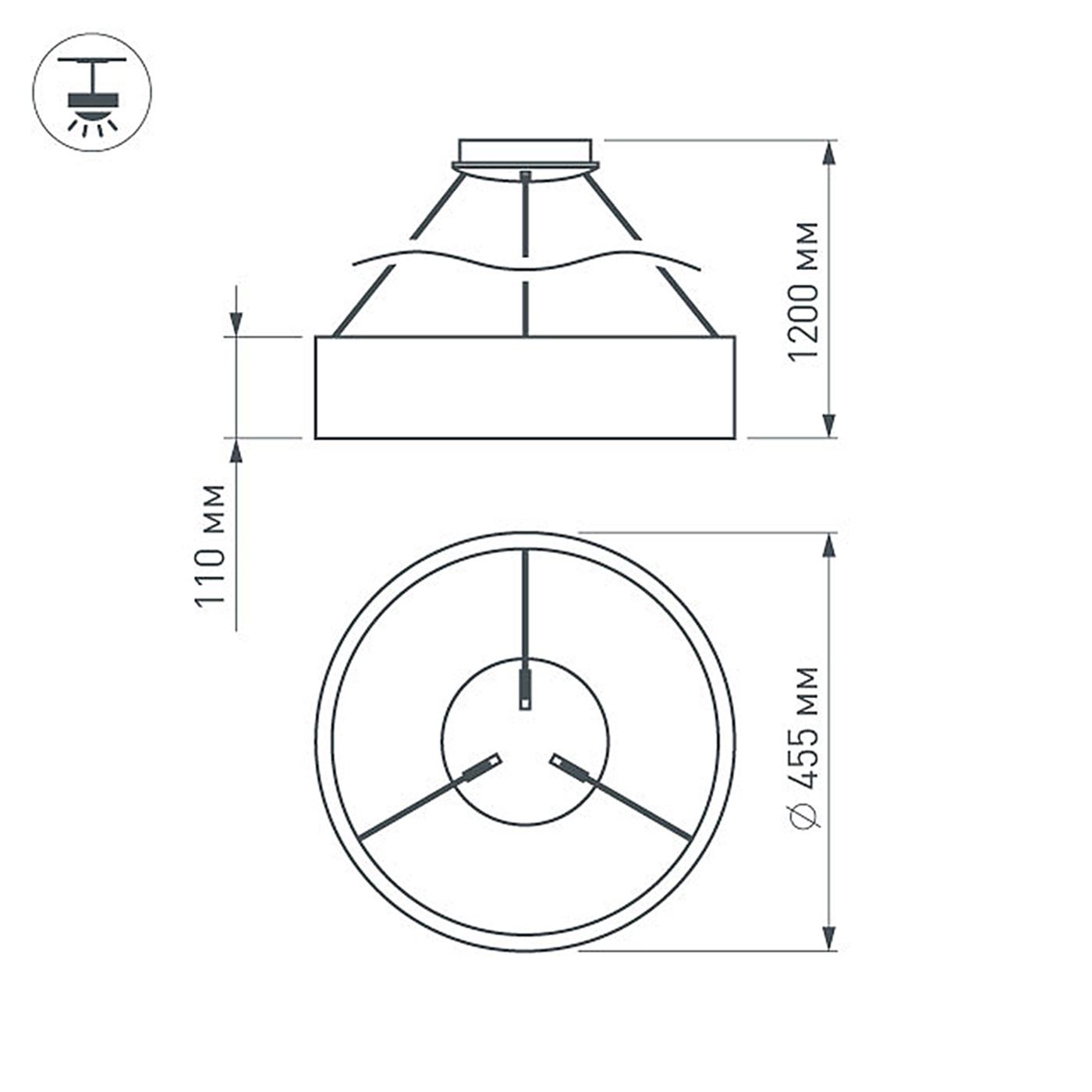 Подвесной светильник Arlight SP-TOR-RING-HANG-R460
