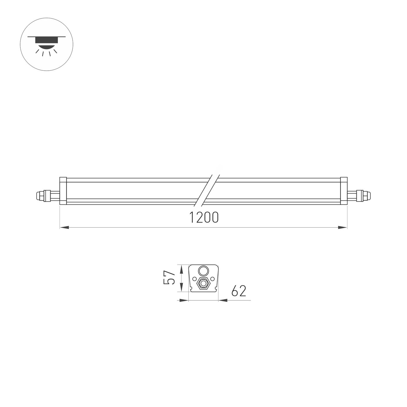 Технический светильник Arlight ALT-TUBULAR-MOTION-1200-28W