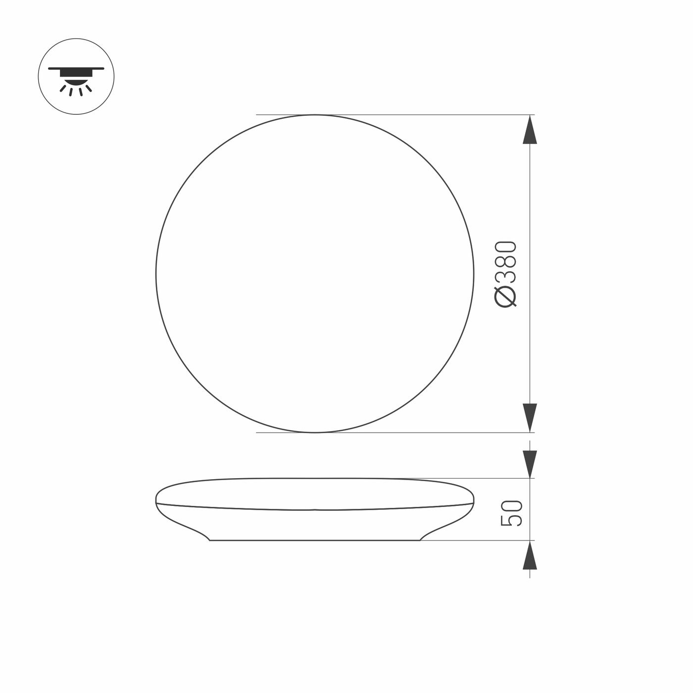 Технический светильник Arlight CL-FRISBEE-MOTION-R380