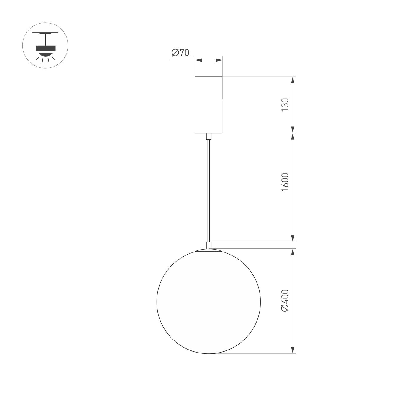 Подвесной светильник Arlight SP-SILKA-HANG-R400-12W